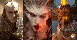 Diablo 4 - All Boss Fights & True Ending (Mephisto DLC Teaser)