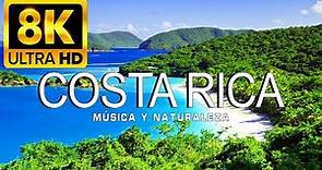 VOLANDO SOBRE COSTA RICA | Increíble paisaje natural hermoso con música relajante |VÍDEO 8K ULTRA HD