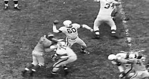 Otto Graham leads the 1950 Cleveland Browns to their first NFL championship