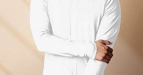 3M-佳立適-升溫蓄熱保暖衣(奈納鍺系列)-開襟式-白色 - PChome 24h購物