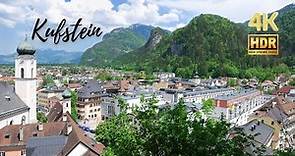 Kufstein, Austria - Rainy Walking Tour around City Center - 4K HDR
