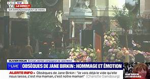 L'hommage du dernier compagnon de Jane Birkin, l'écrivain Olivier Rolin, lors de ses obsèques