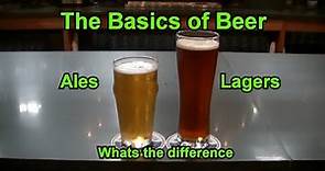 Beer 101 - The Basics of Beer - What's the difference between Lagers and Ales - Lager vs Ale