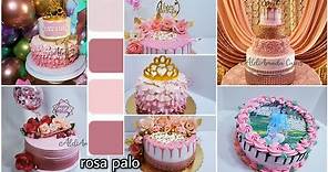 como hacer color rosa palo - rose gold o rosa viejo en chantilly | decoracion de pasteles Aleliamada