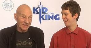 Sir Patrick Stewart & Angus Imrie on playing Merlin in The Kid Who Would Be King
