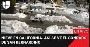 🥶 EN VIVO: Nieve en California. Así se ve el condado de San Bernardino