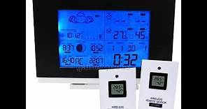 Wireless Indoor Outdoor Weather Station Thermometer + 2 sensors