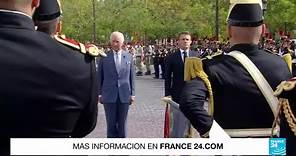 El rey Carlos III y su esposa Camila llegaron a Francia en su primera visita de Estado