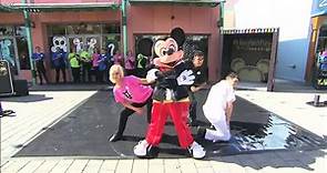 Dancing Mickey Mouse at D-Street in Downtown Disney