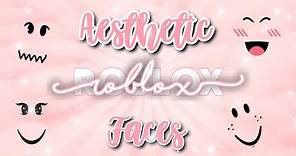 20 Aesthetic Roblox Faces ♡