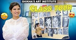 Class Tour | Artist Shikha Sharma Studio tour | Branch 1 | best Art Class Near you |
