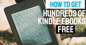 How to Get Hundreds of Kindle eBooks Free