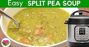 Instant Pot Split Pea Soup - easy vegan recipe!