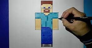 Cómo dibujar a Steve | Minecraft | How to draw Steve