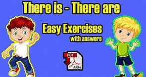 There is - There are - Exercises with answers + PDF - Easy English Lesson