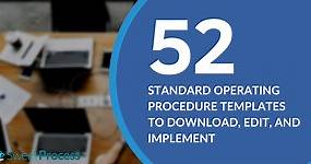 52 Free Standard Operating Procedure Templates & Examples