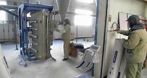 气相法白炭黑包装机现场视频（合晶科技）,广州精科包装设备