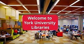 Welcome to York University Libraries