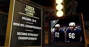 'NFL 100 Greatest' Teams, No. 55: 1953 Detroit Lions