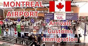 [4K] Montreal Airport YUL Guided Tour || Arrivals, Customs & Immigration