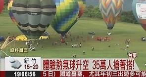飛行受氣候影響 熱氣球危險性高 - 華視新聞網