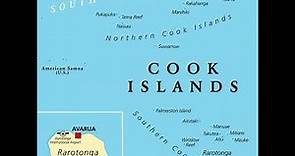 map of the Cook Islands
