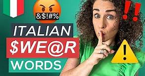50 Italian Swear Words (From Mild to VULGAR) ❌🤬🤌 (+ FREE PDF Cheat-Sheet 📚)