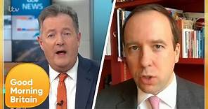 Piers Erupts as Matt Hancock Claims His Team Should Be Thanked for Their Work in the Pandemic | GMB