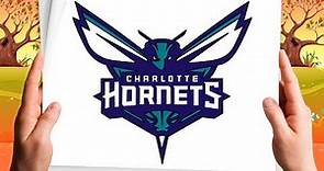 🆕How To Draw Charlotte Hornets Logo | NBA logo Drawing