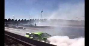 Scary Drag Racing Accident, Burnout Gone Wrong