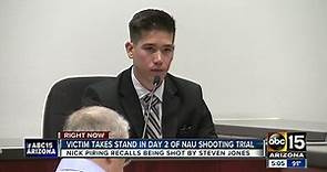 Victim takes the stand in day two of the NAU shooting trial