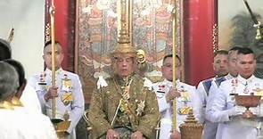 Tailandia corona al rey Rama X de Tailandia