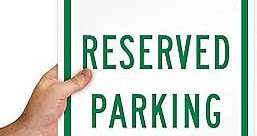"Reserved Parking" Sign By SmartSign | 12" x 18" Aluminum