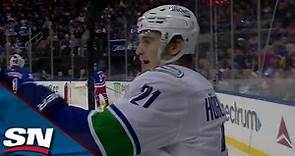 Nils To Nils: Canucks' Hoglander Buries One-Timer Off Feed From Aman