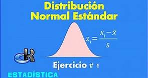 Distribución Normal Estándar - Ejemplo aplicando valores Z