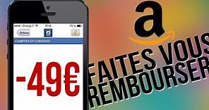 Débit de 49€ Amazon Premium : se faire rembourser.