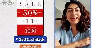 Biggest Discount And Cashback Offer On Branded Clothes | Marks & Spencer Sale 2020