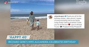 Richard Gere's Wife Alejandra Silva Shares Rare Beach Photo with Their Kids for Her 40th Birthday