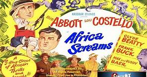 Africa Screams 1949 Bud Abbott, Lou Costello, Shemp Howard And Joe Besser