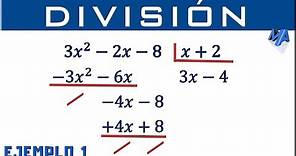 División de polinomios | Ejemplo 1