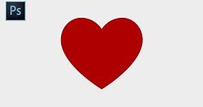Learn how to create a Facebook heart emoji in Adobe Photoshop