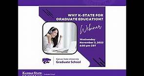 Why Kansas State University for Graduate Education