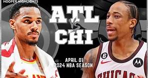 Chicago Bulls vs Atlanta Hawks Full Game Highlights | Apr 1 | 2024 NBA Season