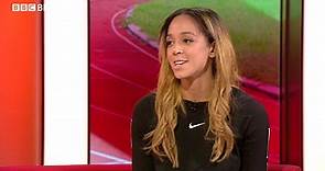 World Champion Heptathlete Katerina Johnson-Thompson talks to Breakfast in her UK TV interview since Doha
