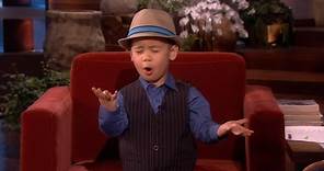 Four-Year-Old YouTube Sensation Sings for Ellen!