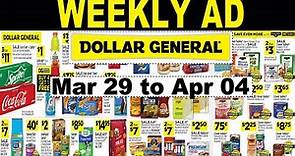 Dollar General Grocery Weekly Ad Mar 29 to Apr 04,2020 | Dollar General Ad | Dollar General Flyer