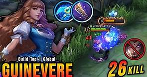 NEW META?! 26 Kills Guinevere Golden Staff Build is Deadly!! - Build Top 1 Global Guinevere ~ MLBB