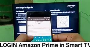 How to Sign in Amazon prime account with Smart TV