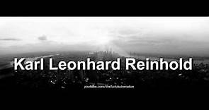 How to pronounce Karl Leonhard Reinhold in German
