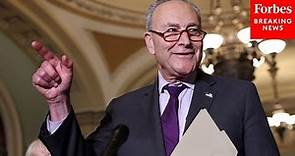 JUST IN: Chuck Schumer Holds A Press Conference After Senate Passes $1.7 Trillion Spending Package